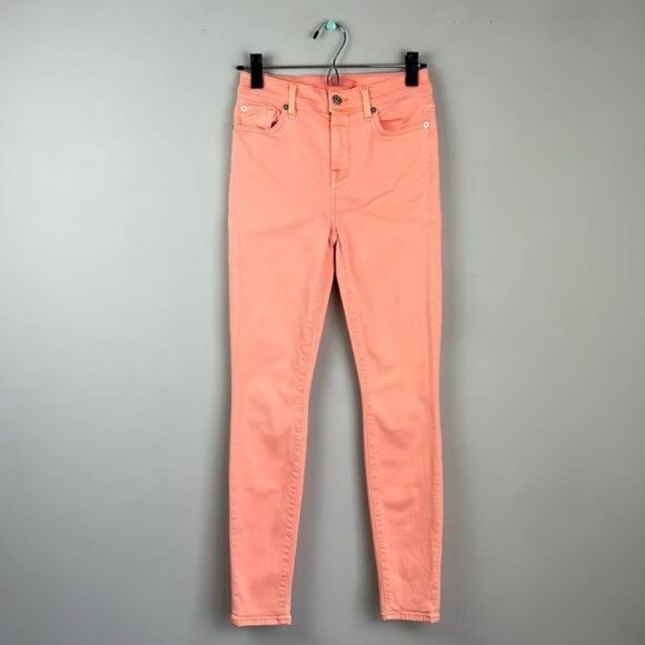 7 FOR ALL MANKIND High Waist Ankle Skinny Jeans - 25 - Picture 2 of 12